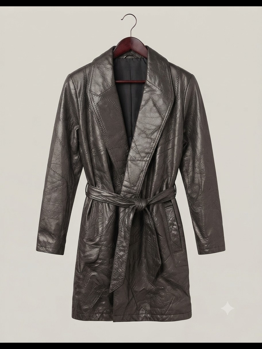 Wilsons Leather Women's Belted Shawl Collar Coat - Black